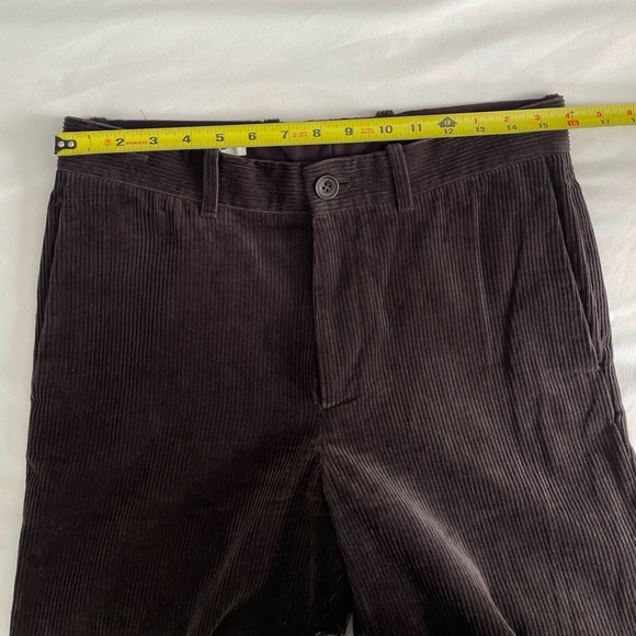 COS Dark Brown Corduroy 100% Cotton Straight Leg Pant Trouser - Picture 14 of 16